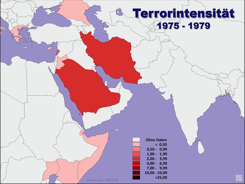 Terrorintensität 1975 - 1979