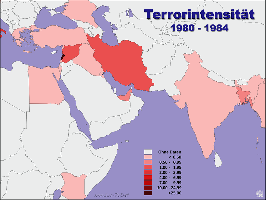Terrorintensität 1980 - 1984