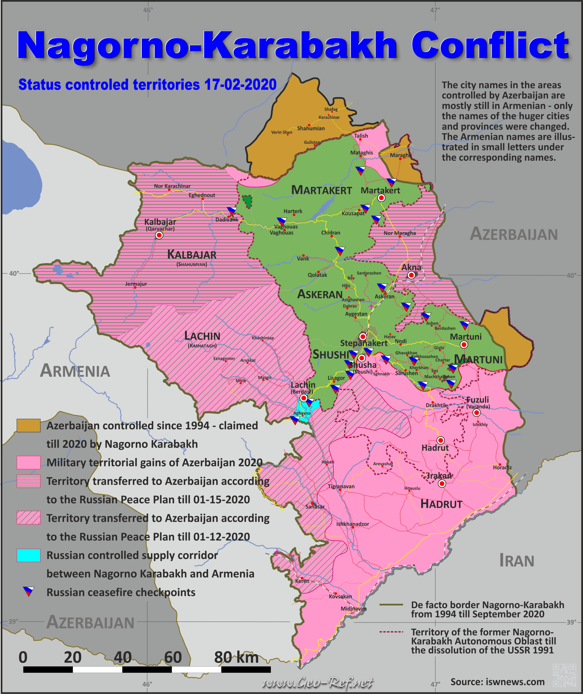 Map Armenia - Popultion density by administrative division