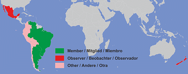 MERCOSUR map