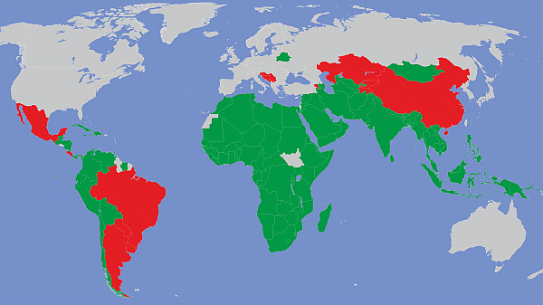 NAM map